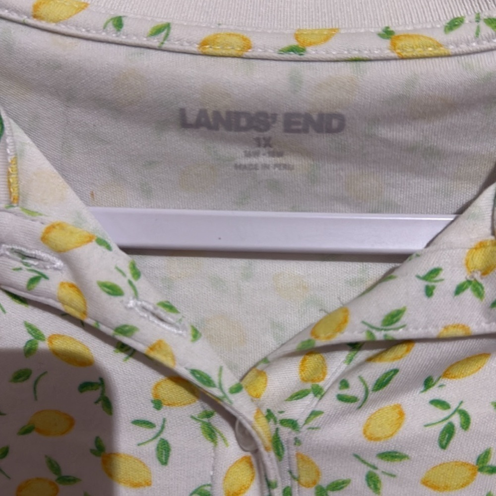 Lands' End Citrus Delight Blouse - Picture 2 of 2